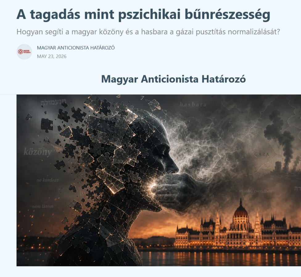A tagadás mint pszichikai bűnrészesség